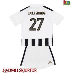 Juventus Nick Woltemade #27 Hemmakläder Barn 2026-27 Kortärmad (+ Korta byxor)